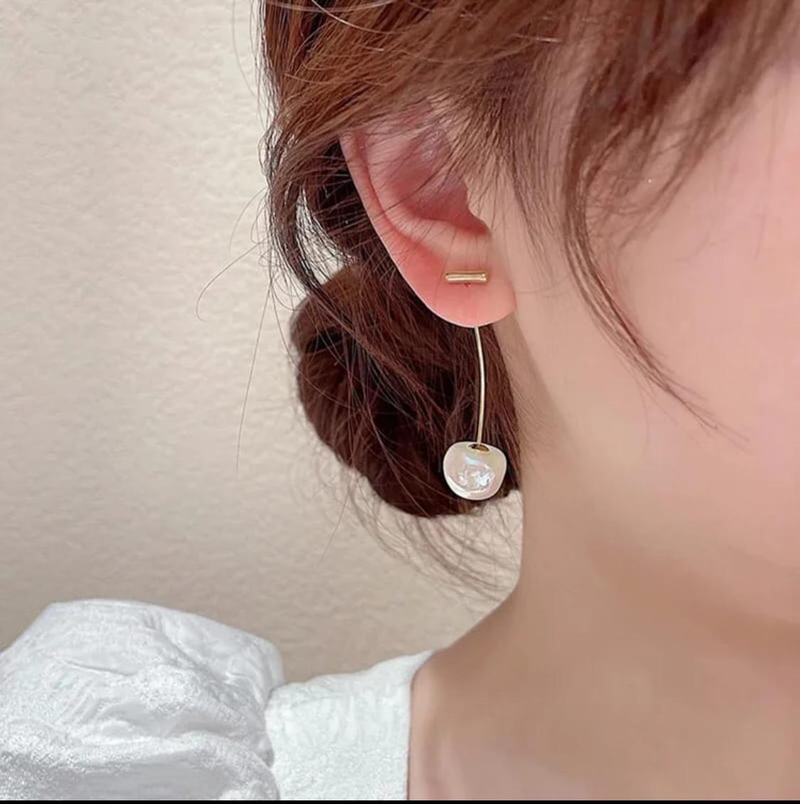50 Shades of Grey White Drop Earring — Buy Any 5 for Rs. 599