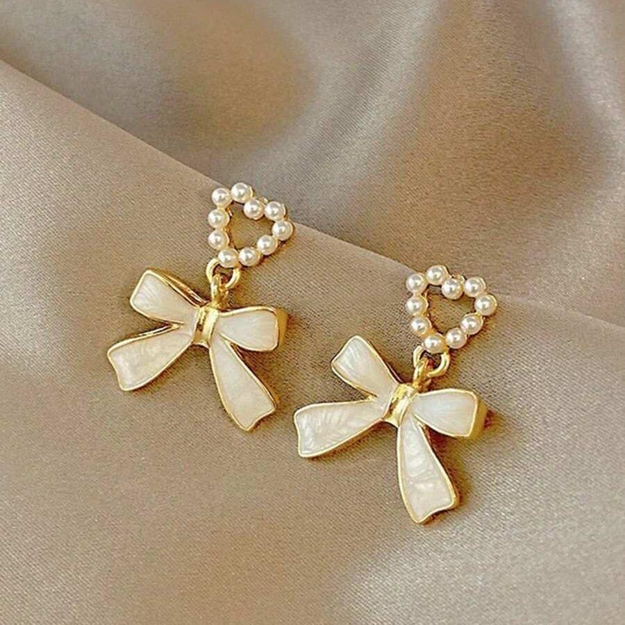 Just the Way You Are White Drop Earring