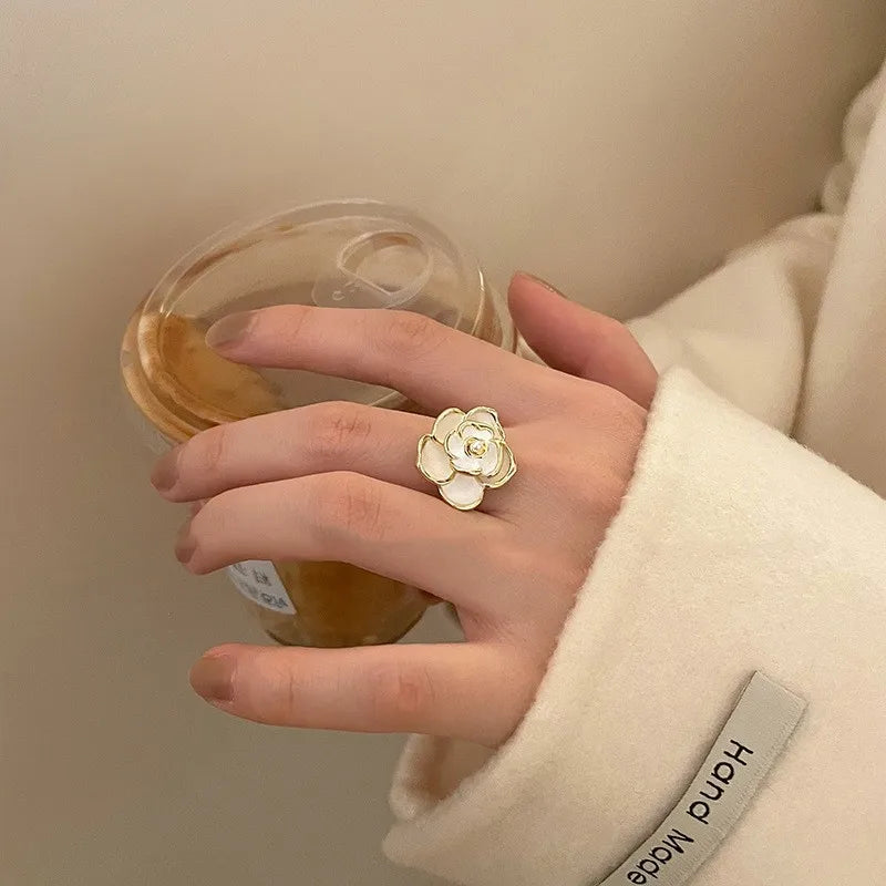 White Rose Ring — Buy Any 5 for Rs. 599