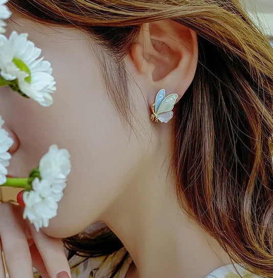 Multicolor Whispering Butterfly Stud Earring — Buy Any 5 for Rs. 599