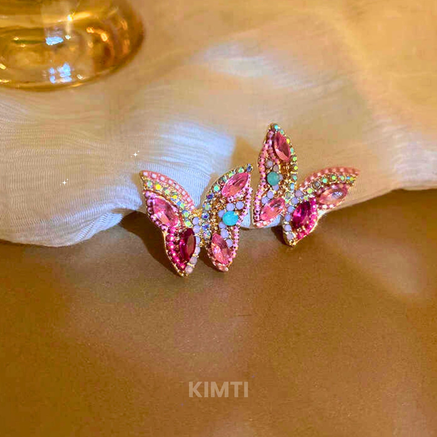 Red Butterfly Studs Earring