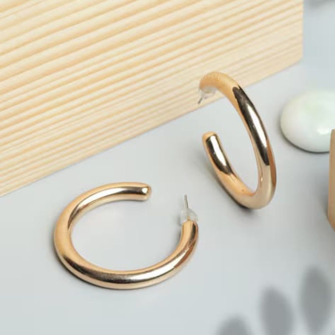 Dominique Hoop Statement Earring — Buy Any 5 for Rs. 599