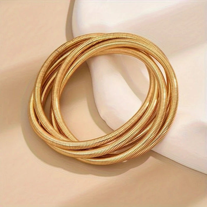 Anti Tarnish Multi Layered Gold Bracelet
