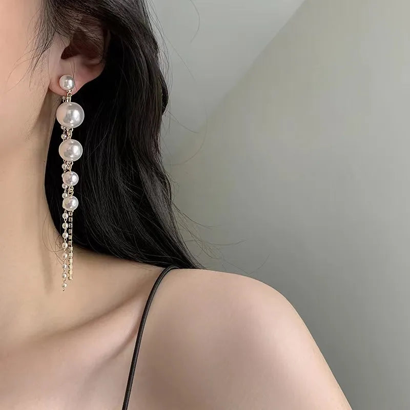 White Pearl Dangler Earring — Buy Any 5 for Rs. 599