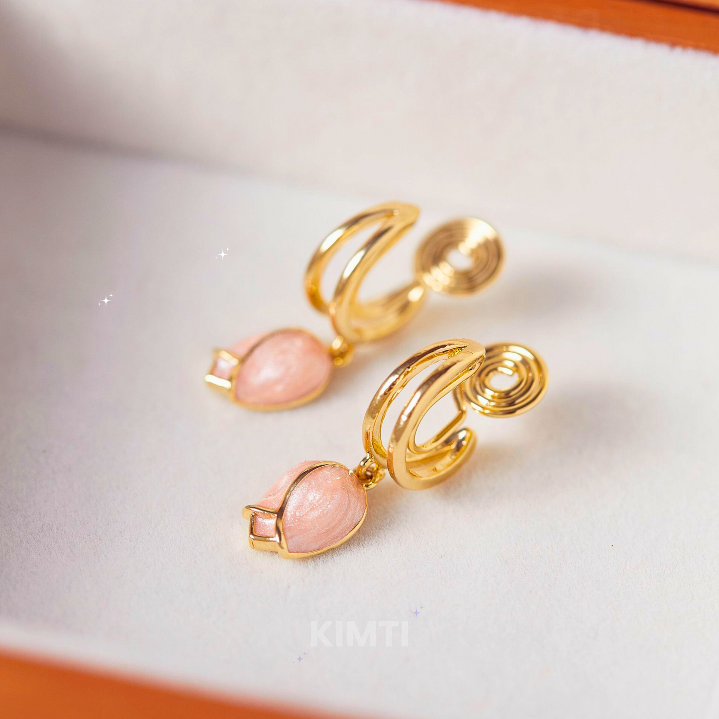 Tulip Drops Pink Drop Earring