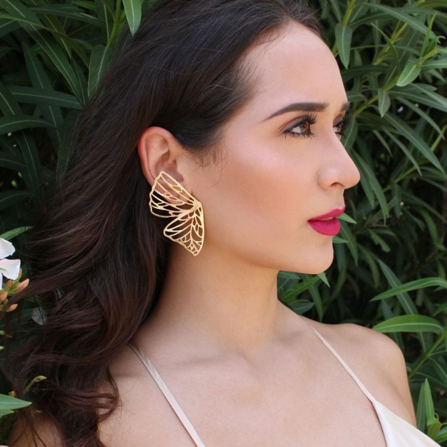 Butterfly Kiss Golden Drop Earring — Buy Any 5 for Rs. 599