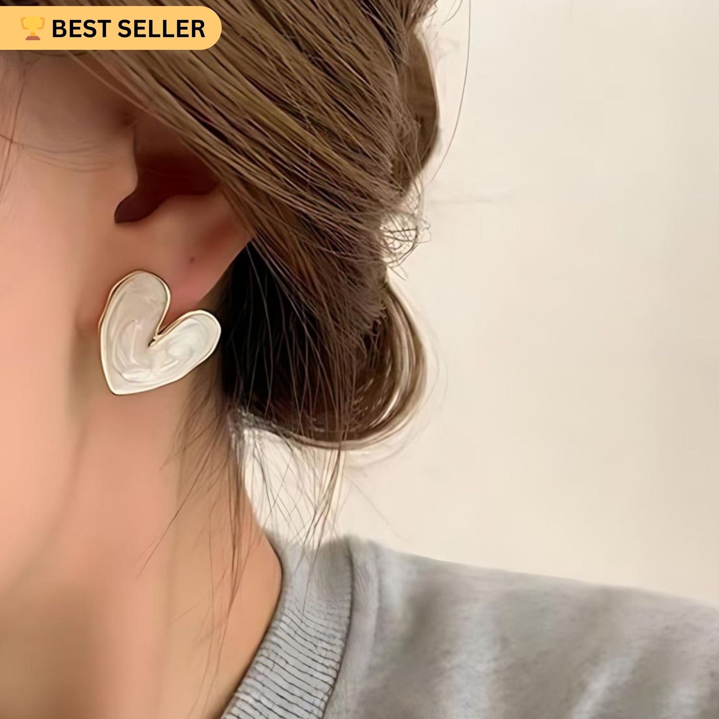 White Koral Dusk Stud Earring — Buy Any 5 for Rs. 599