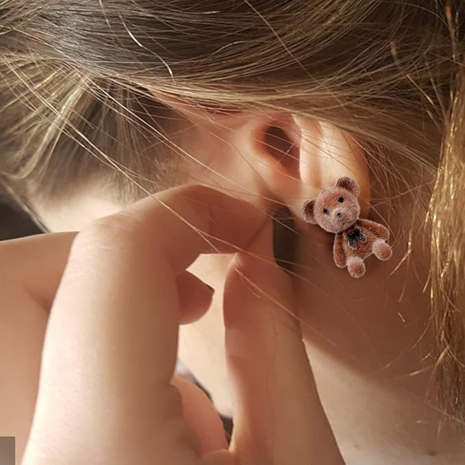 Teddy Bear Stud Earring