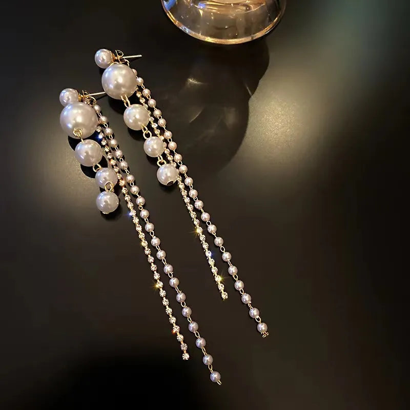 White Pearl Dangler Earring — Buy Any 5 for Rs. 599