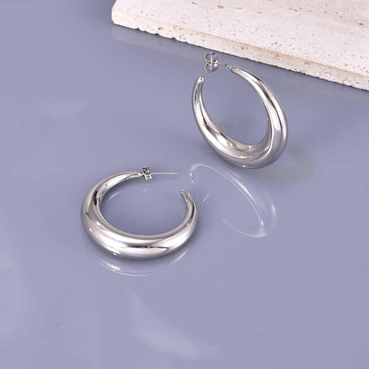 Moonlit Sparkle Hoops earring