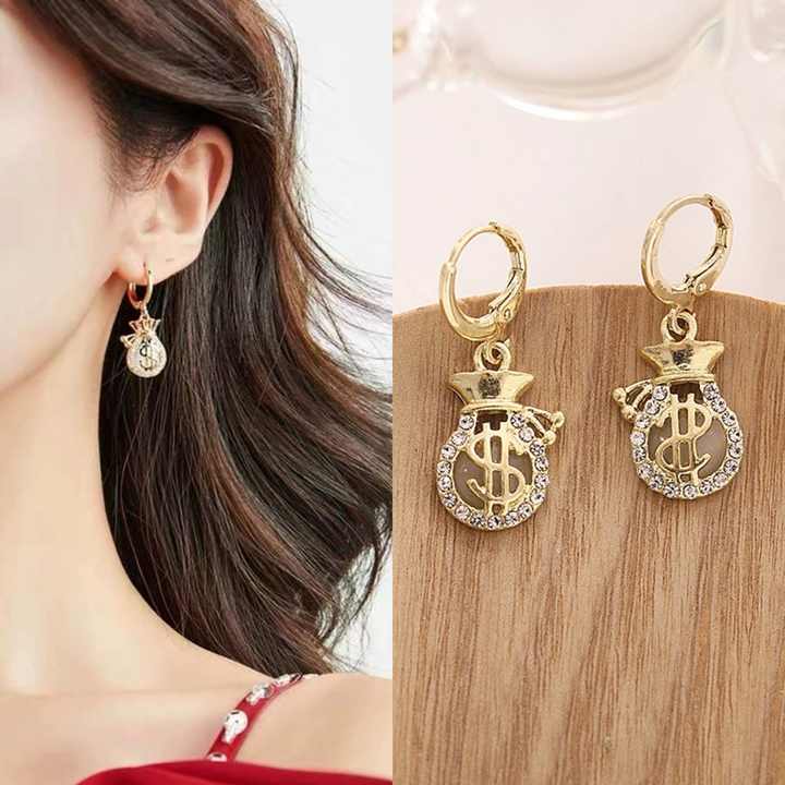 Gold Eardrop Earring