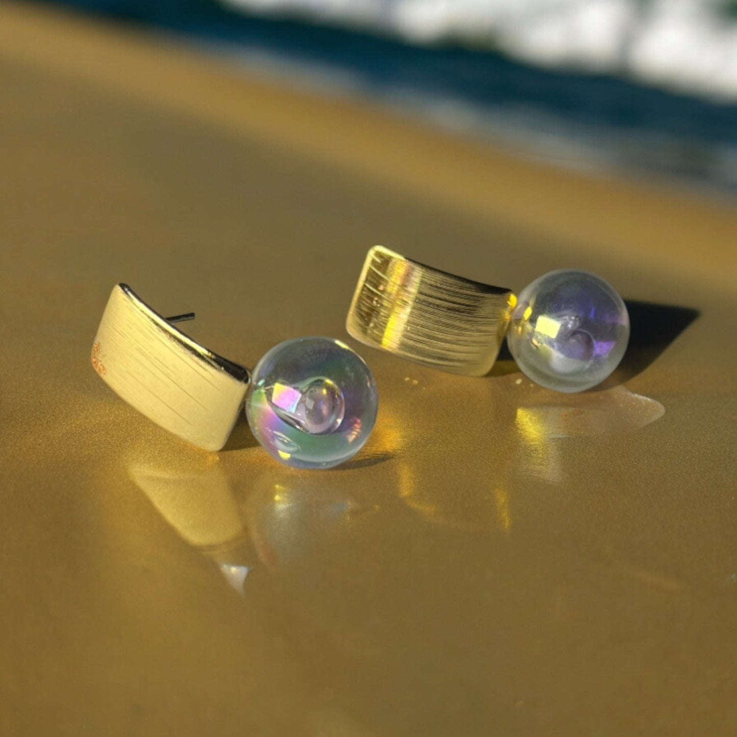 Golden Aurora Drops Earring — Buy Any 5 for Rs. 599