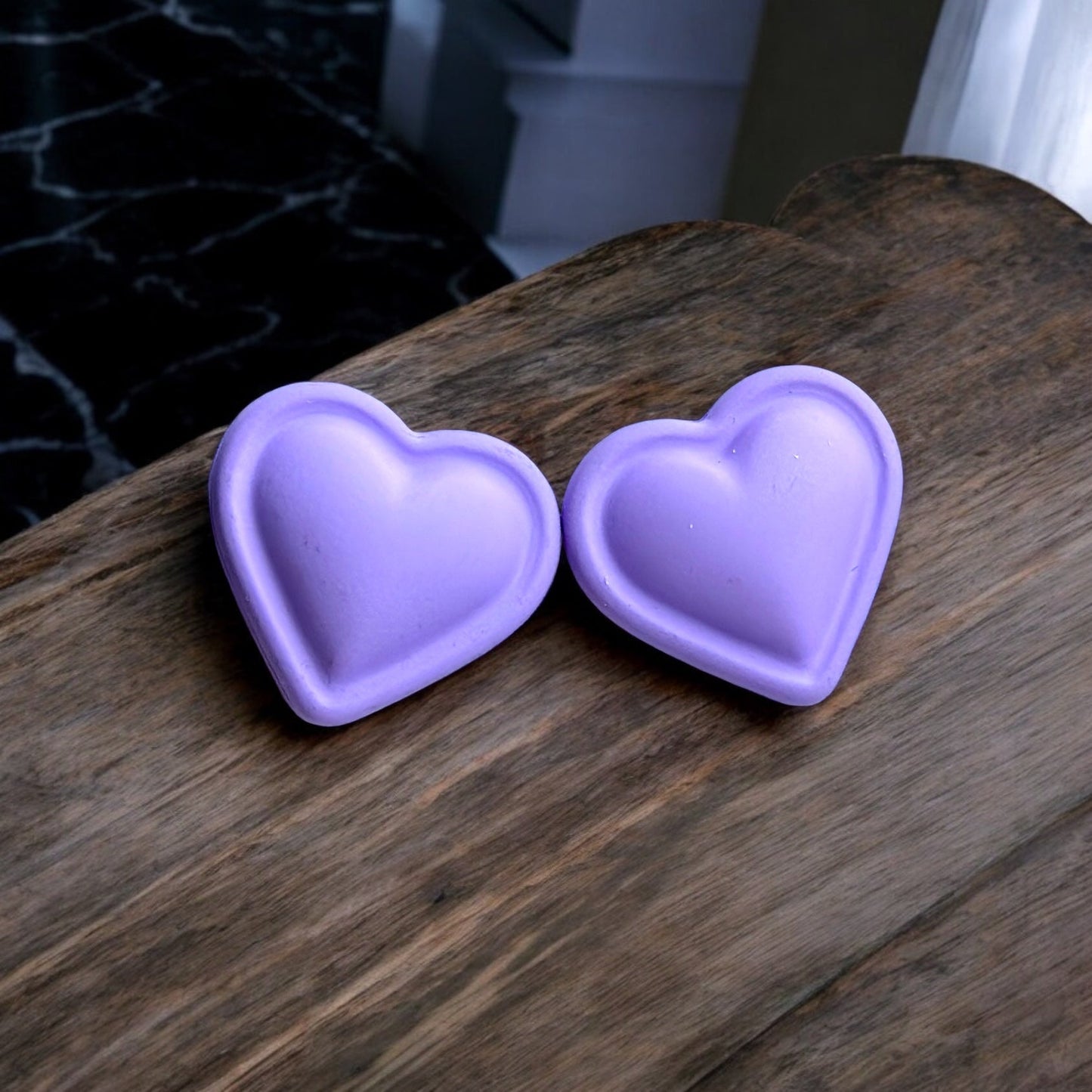 Purple Heart Stud Earring