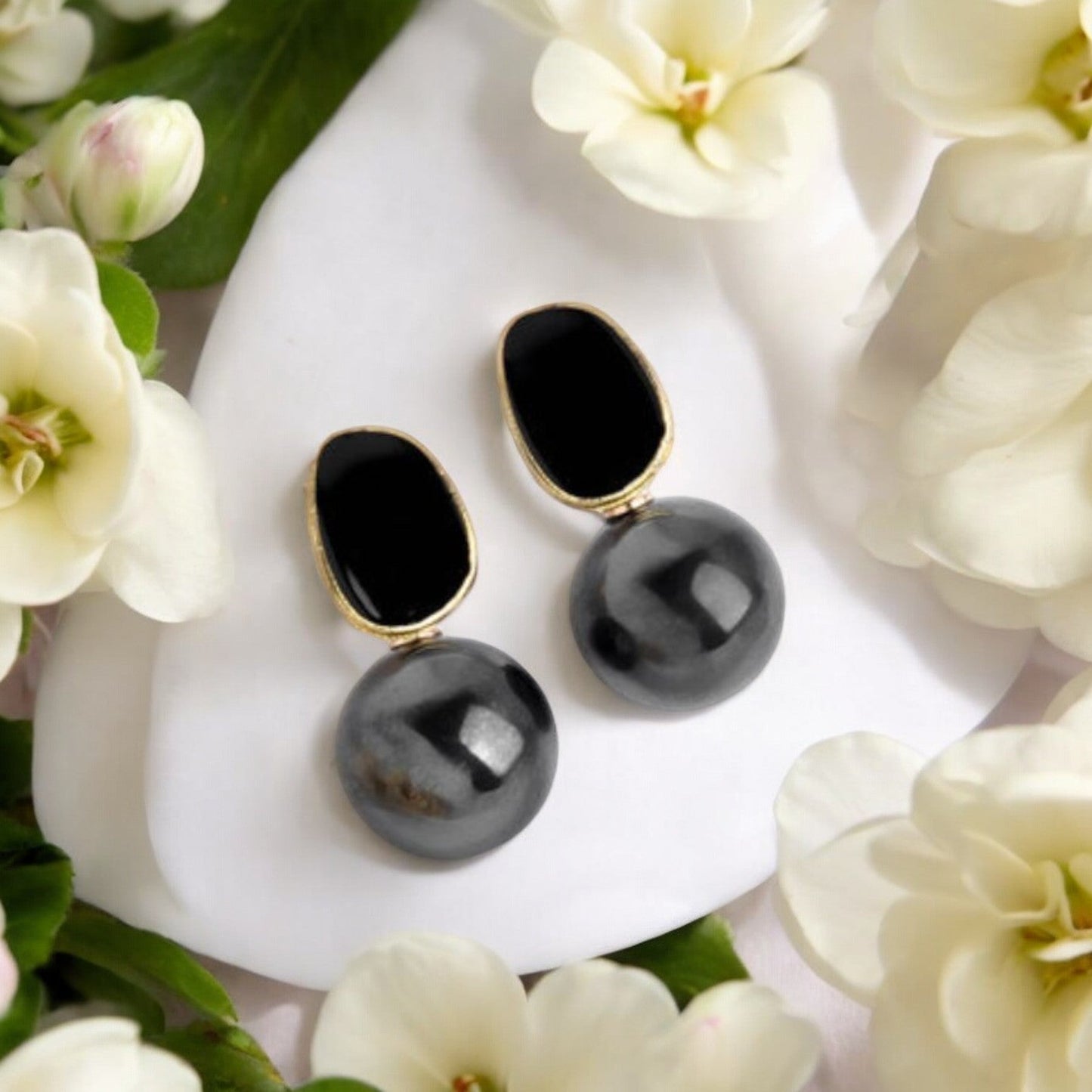 Black Moonlit Magic Drop Earring — Buy Any 5 for Rs. 599