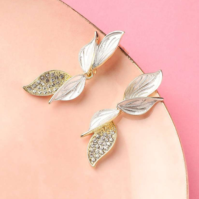Korean Leaf Dangler Earring