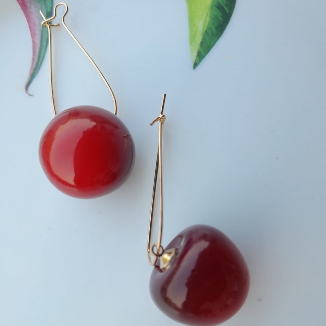 Cute Cherry Korean Dangler Earring