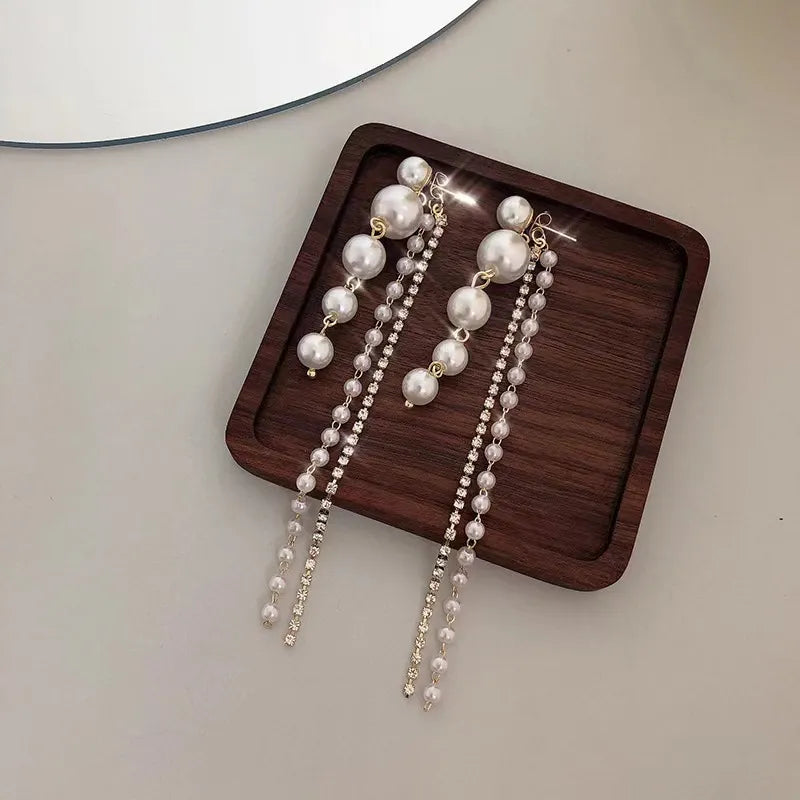 White Pearl Dangler Earring — Buy Any 5 for Rs. 599