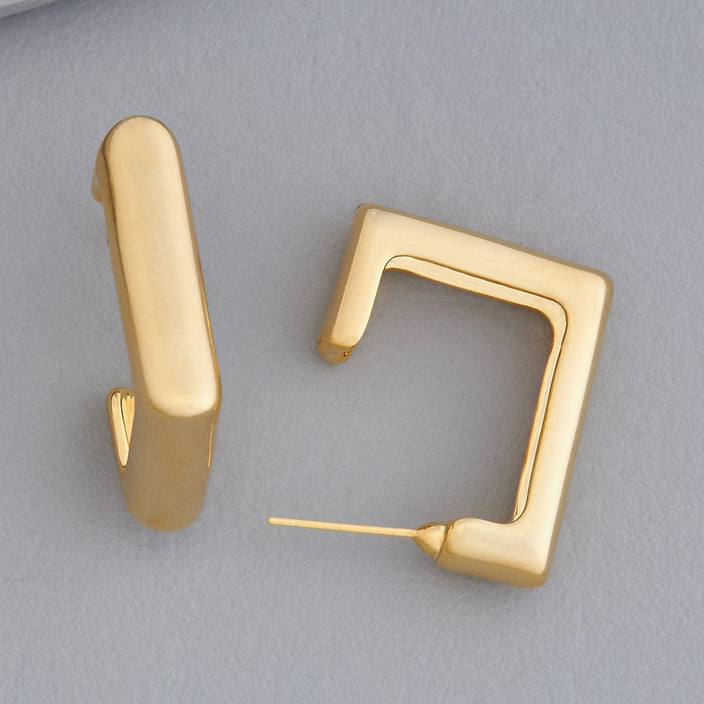Square Half Hoop Earring — Buy Any 5 for Rs. 599