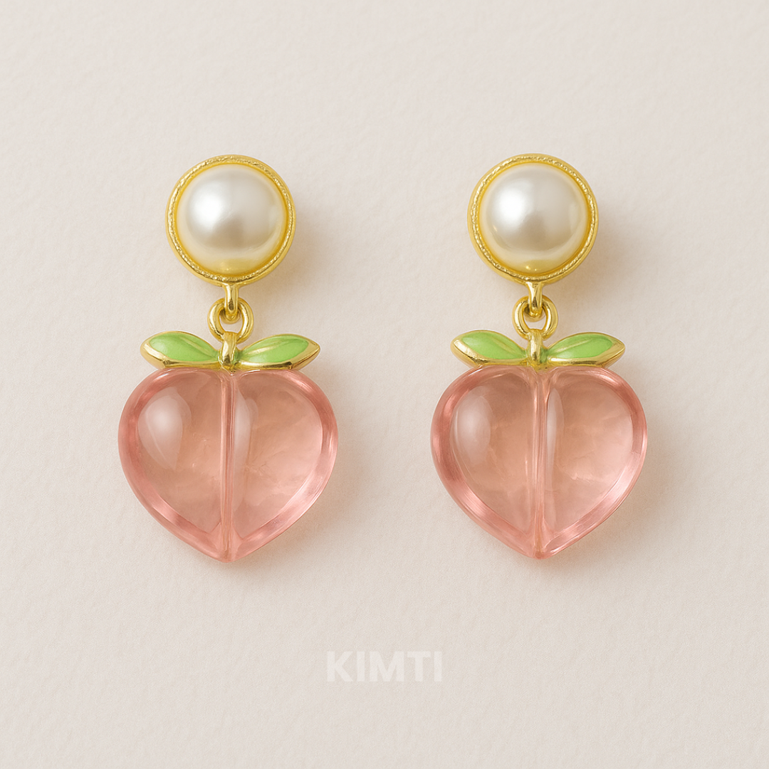 Celestial Cascade Pink Drop Earring