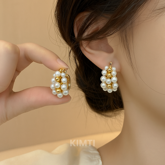 A Pearl Of Wisdom Hoop Earring