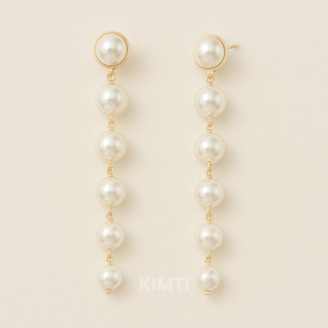 Vogue Vanity White Pearl Earring — Buy Any 5 for Rs. 599
