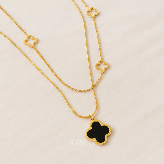 Dual Layer Anti Tarnish High School Necklace