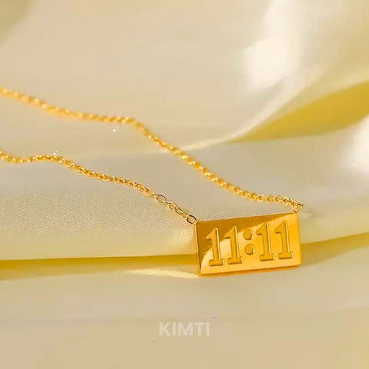 11:11 Manifestation Necklace -  Anti Tarnish 18K Gold Plated