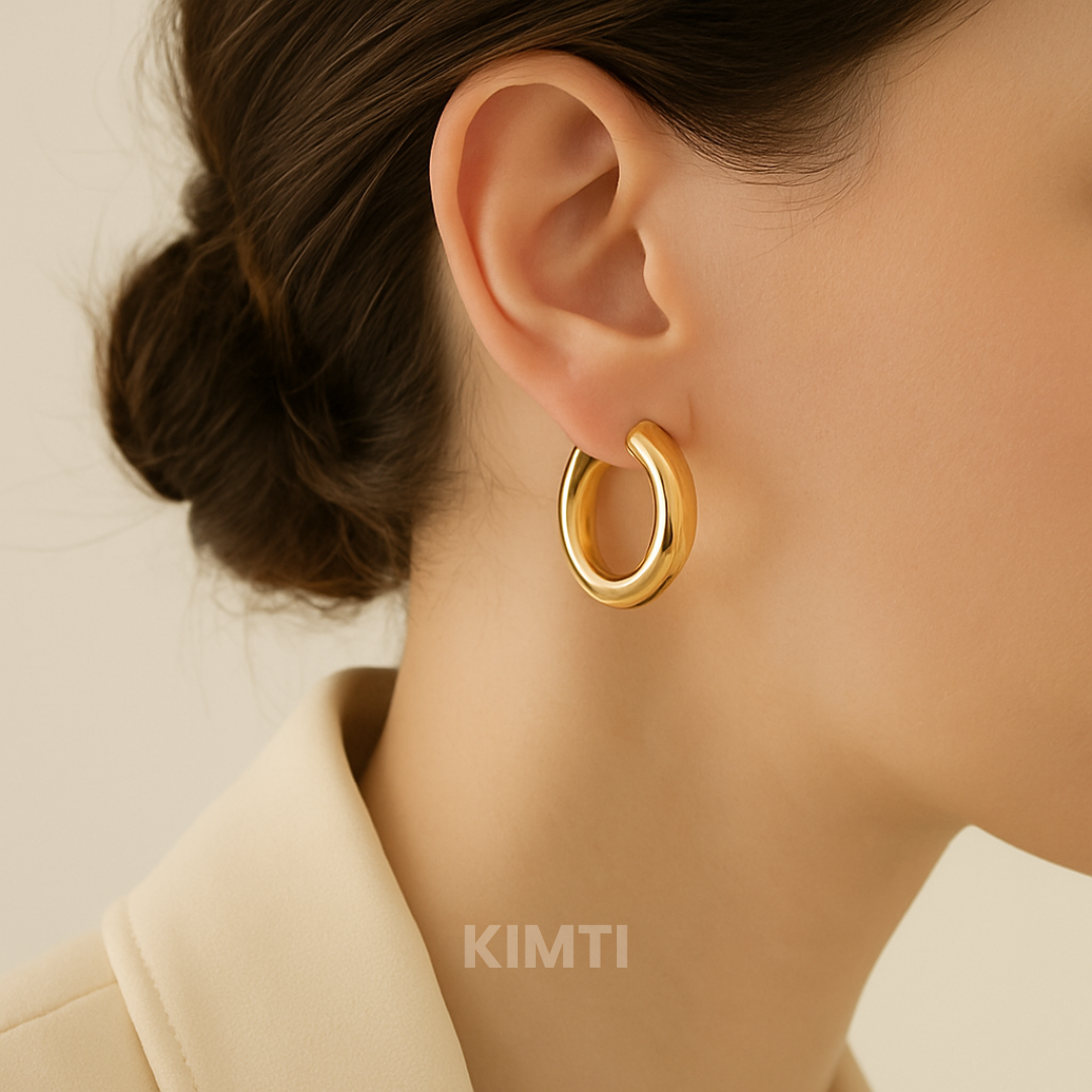 Dominique Hoop Statement Earring — Buy Any 5 for Rs. 599