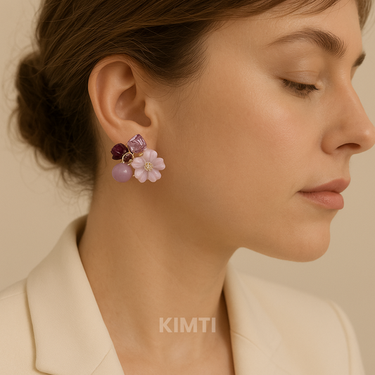 The Crown Purple Stud Earring — Buy Any 5 for Rs. 599