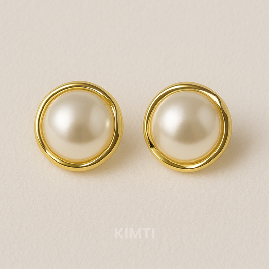 Sense and Sensibility White Stud Earring