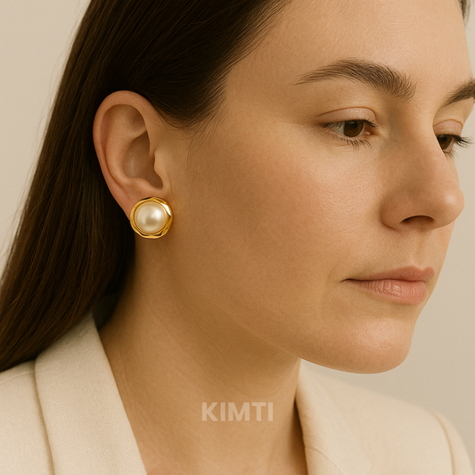 Sense and Sensibility White Stud Earring