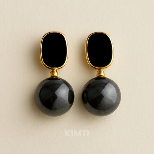 Black Moonlit Magic Drop Earring — Buy Any 5 for Rs. 599