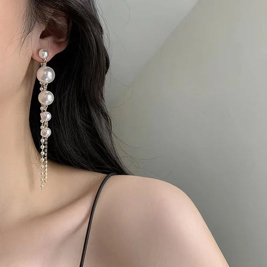 White Pearl Dangler Earring — Buy Any 5 for Rs. 599