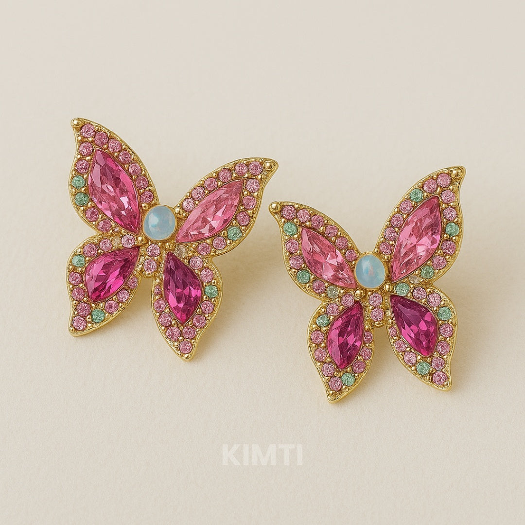 Red Butterfly Studs Earring