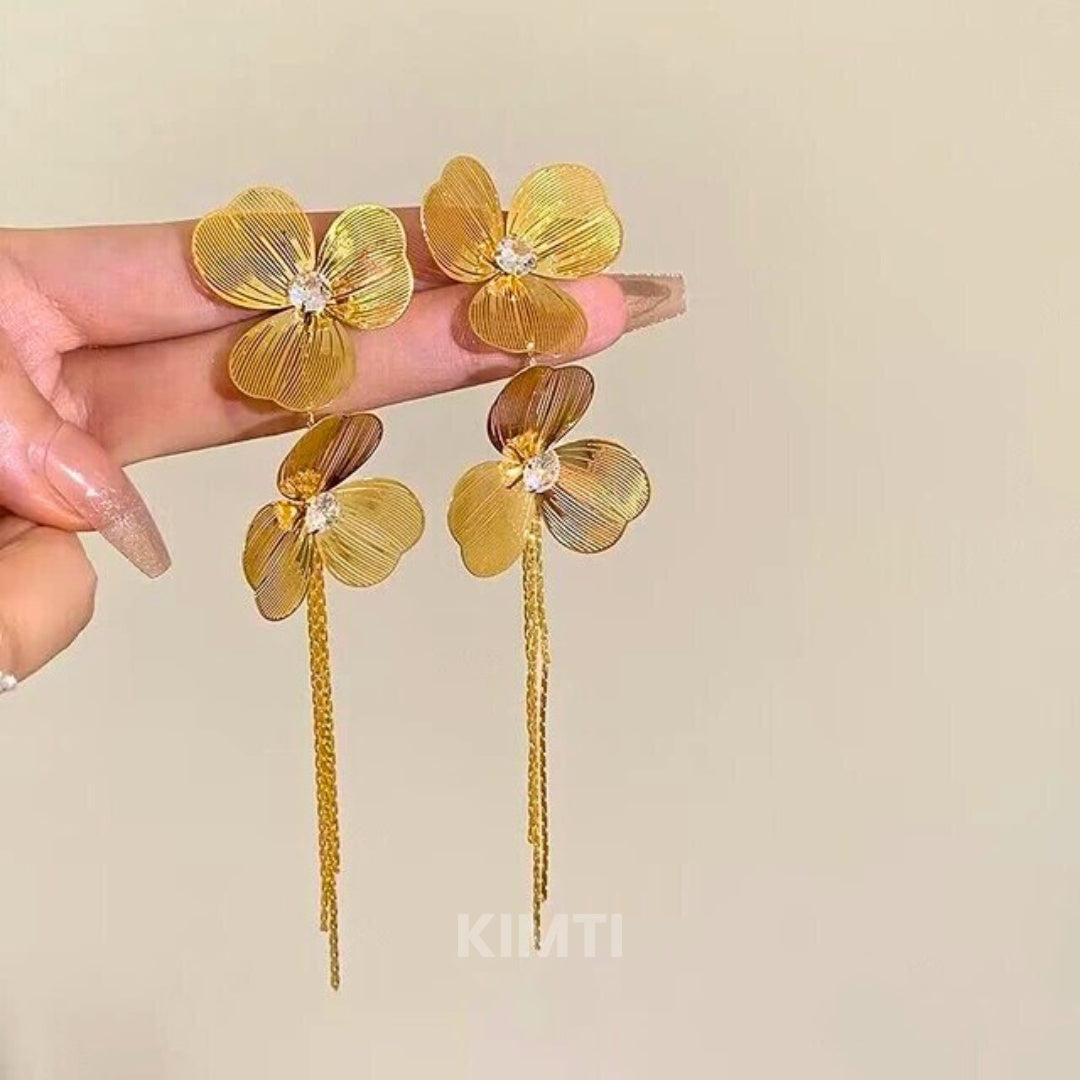 Zara Dupe Gold Bling Dangler Earring