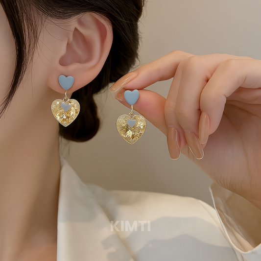 Heart Drop Earring