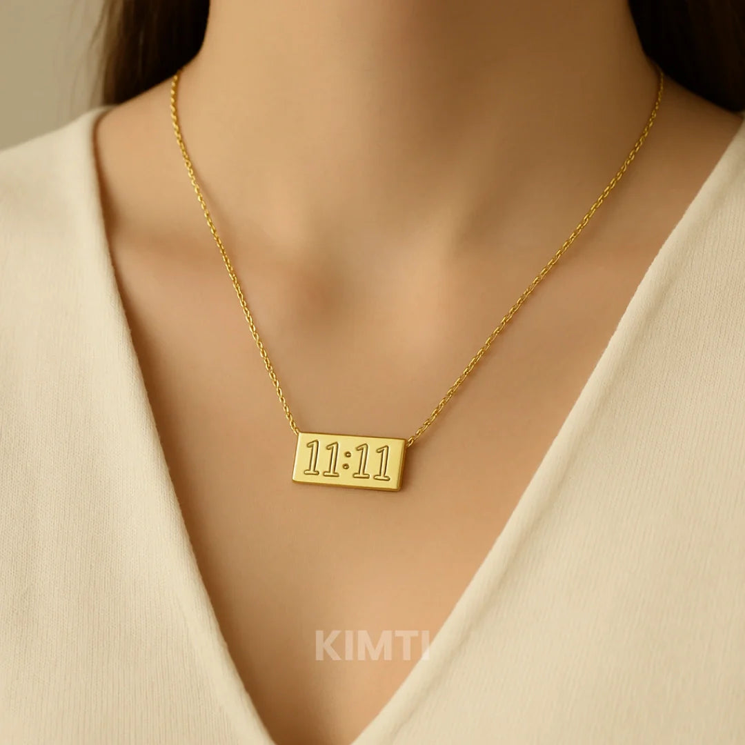 11:11 Manifestation Necklace -  Anti Tarnish 18K Gold Plated