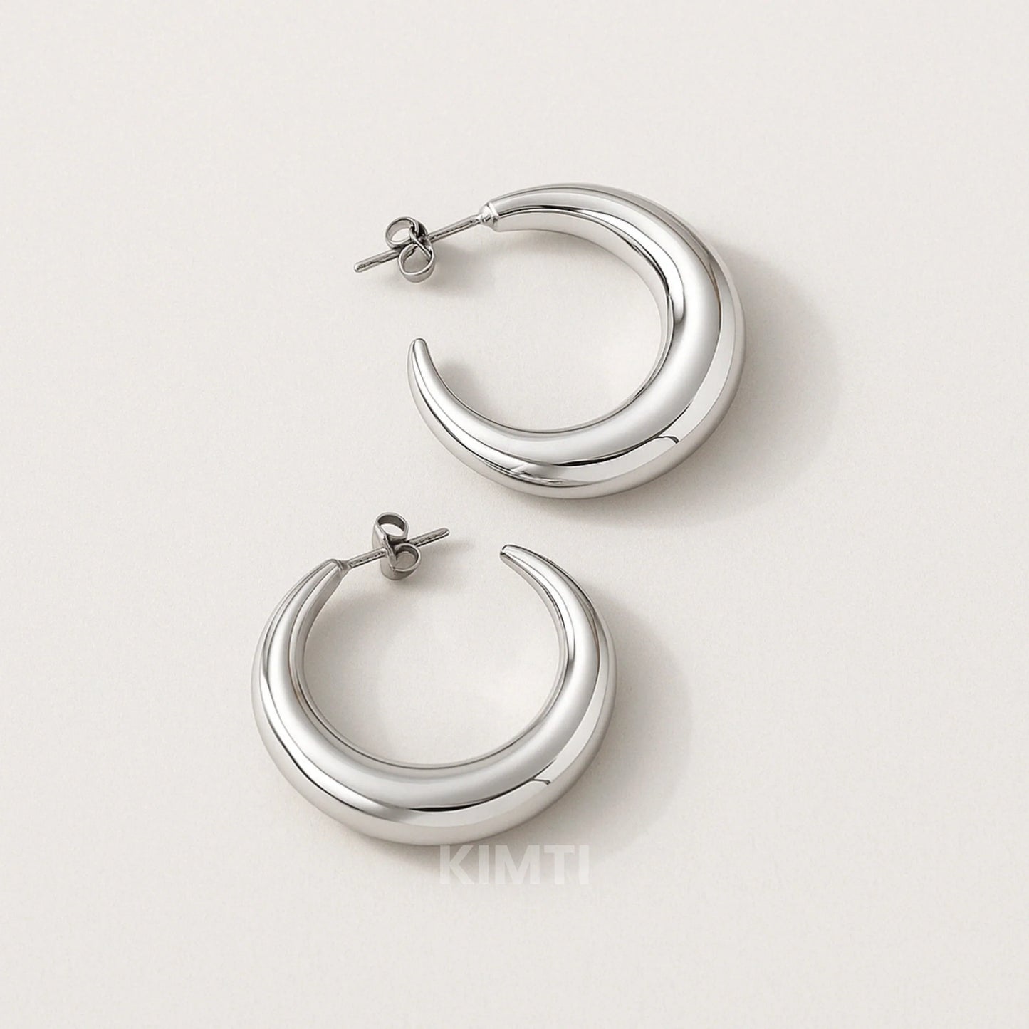 Moonlit Sparkle Hoops earring