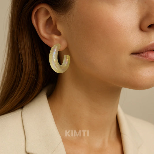 Aurora Hoops Clear Drop Earring — Buy Any 5 for Rs. 599