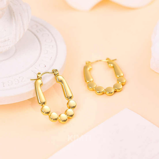 18K Gold Plated Melody Hoops Anti Tarnish Earring