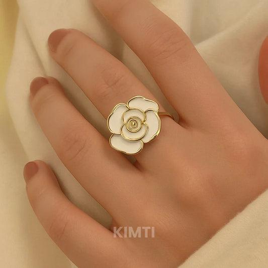 White Rose Ring — Buy Any 5 for Rs. 599