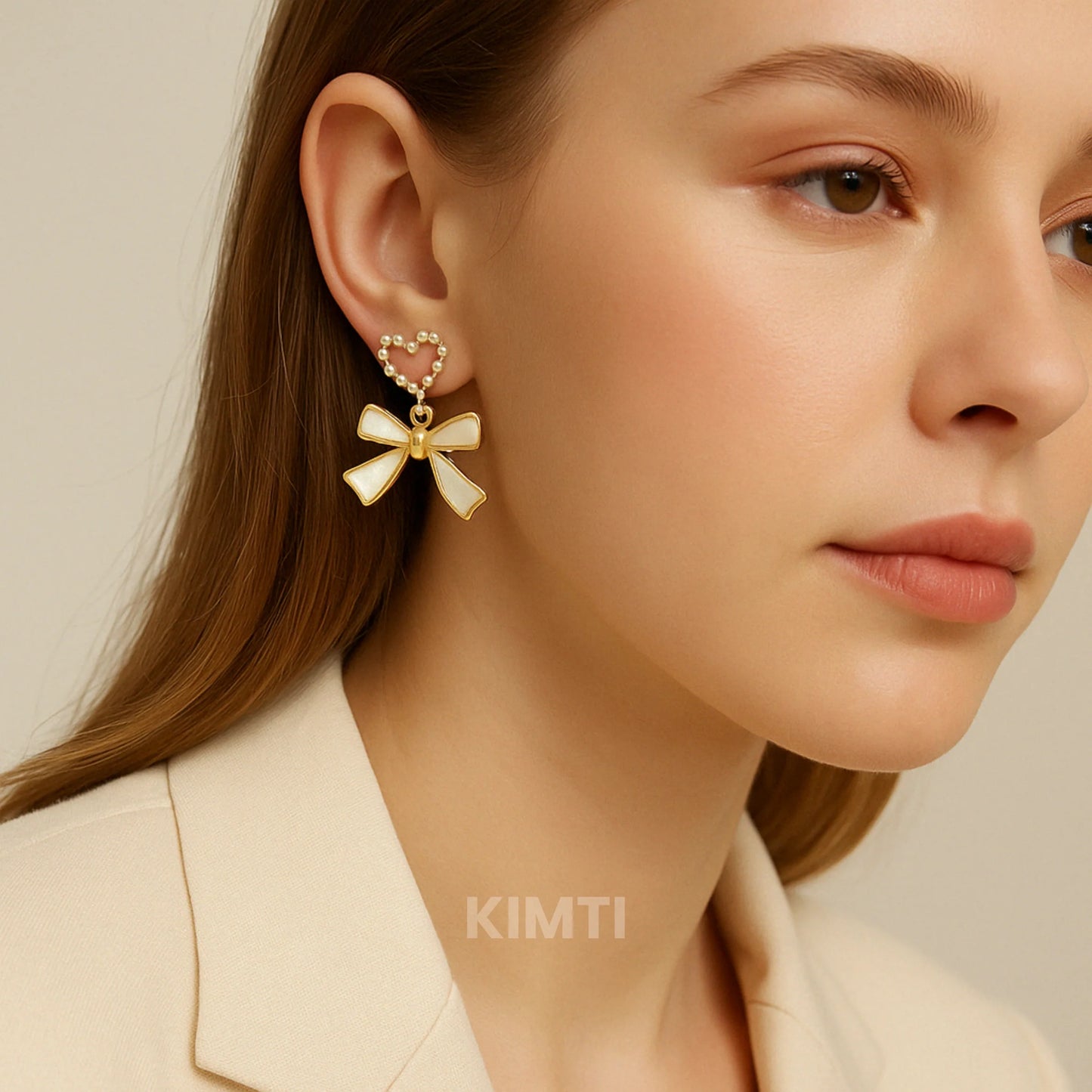 Just the Way You Are White Drop Earring