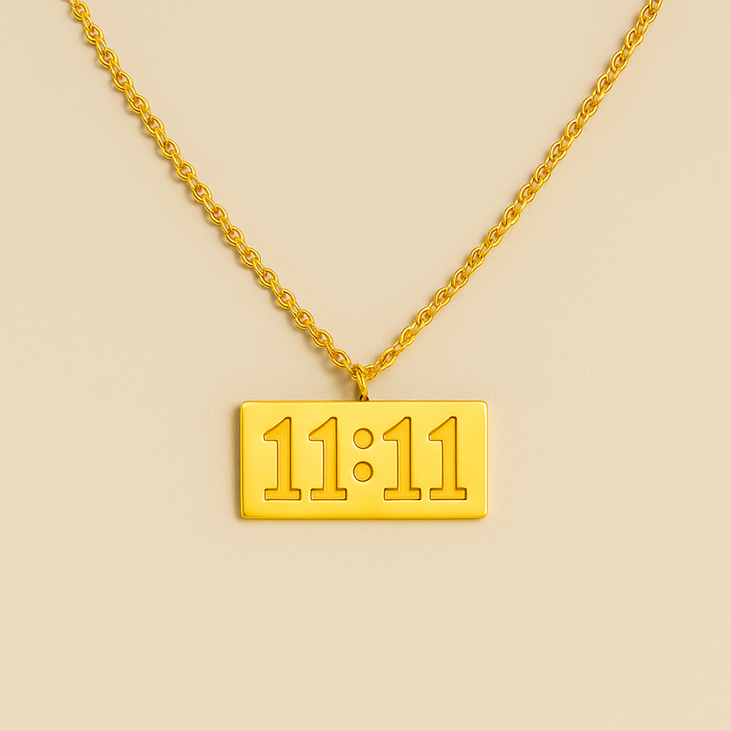 11:11 Manifestation Necklace -  Anti Tarnish 18K Gold Plated
