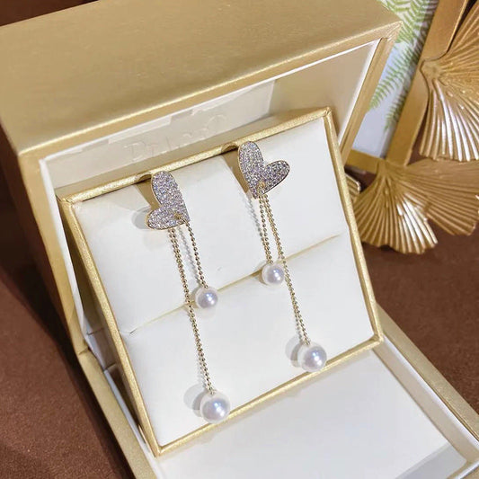 A Star Is Born Silver Heart Dangler Earring
