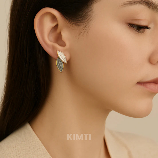 Enchanted Leaf Charms Stud Earring