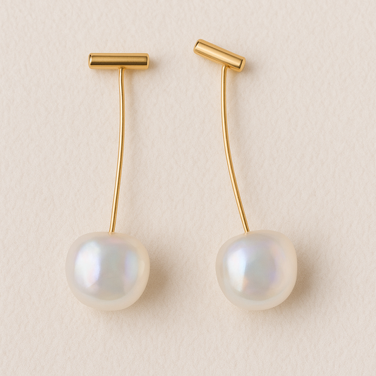 50 Shades of Grey White Drop Earring — Buy Any 5 for Rs. 599